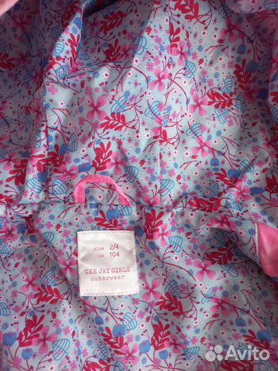 Куртка весенняя для девочки 104 110