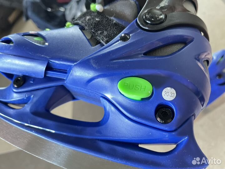 Коньки хоккейные детские раздвижные