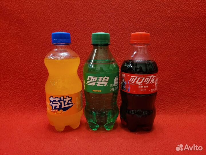 Coca-Cola, Fanta, Sprite 300ml, Китай