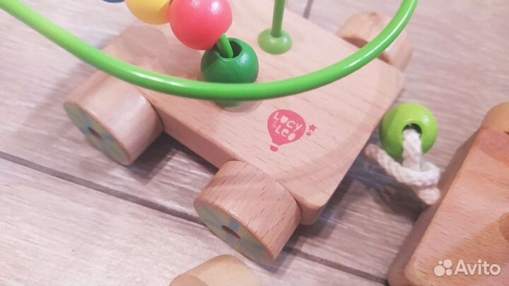 Деревянная развивающая игрушка паровозик