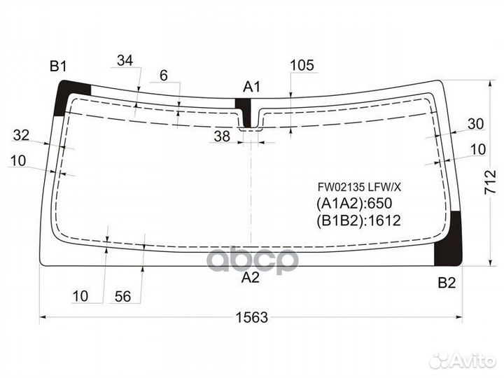 Стекло лобовое land rover discovery II 5D SUV 9