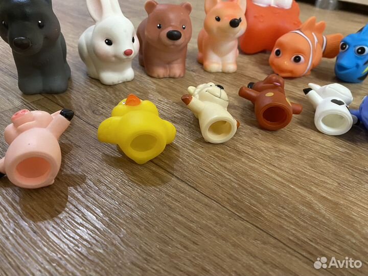 Резиновые игрушки (17 шт.) для малышей 0+