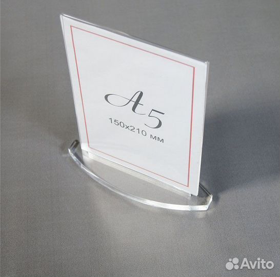 Держатель A5, менюхолдер премиум, массивная опора