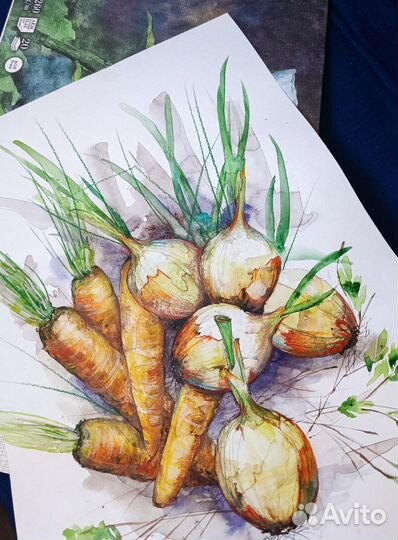 Акварель «Урожай» А3