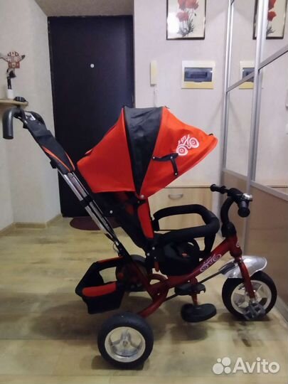 Детский велосипед с родительской ручкой