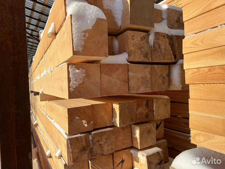 Брус обрезной 100х200х6000мм