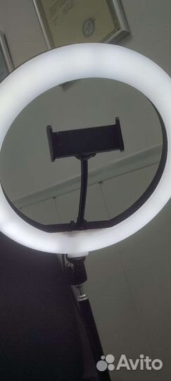 Кольцевая LED-лампа 26 см/ высокий штатив