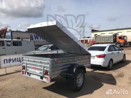 Прицеп 01.026 с крышкой Н680мм. Г/П 482