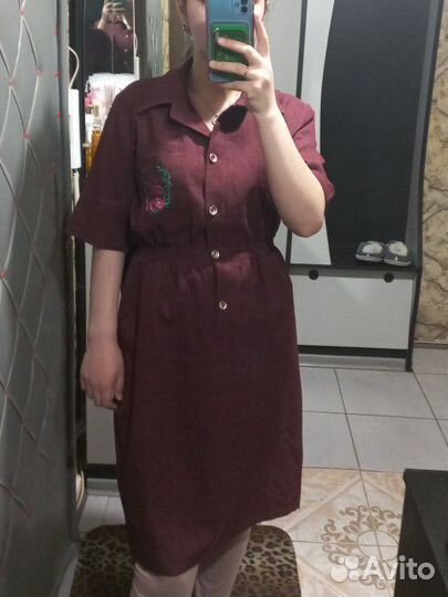 Платье рубашка женская