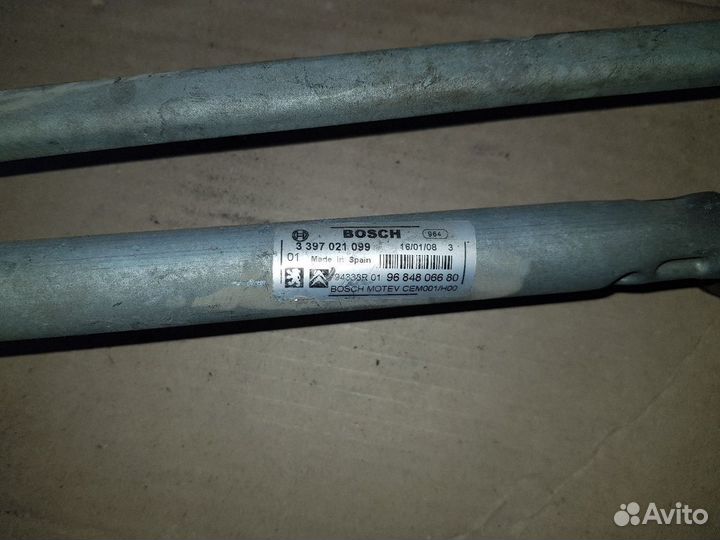 Трапеция стеклоочистителей Peugeot 308 408 2007+