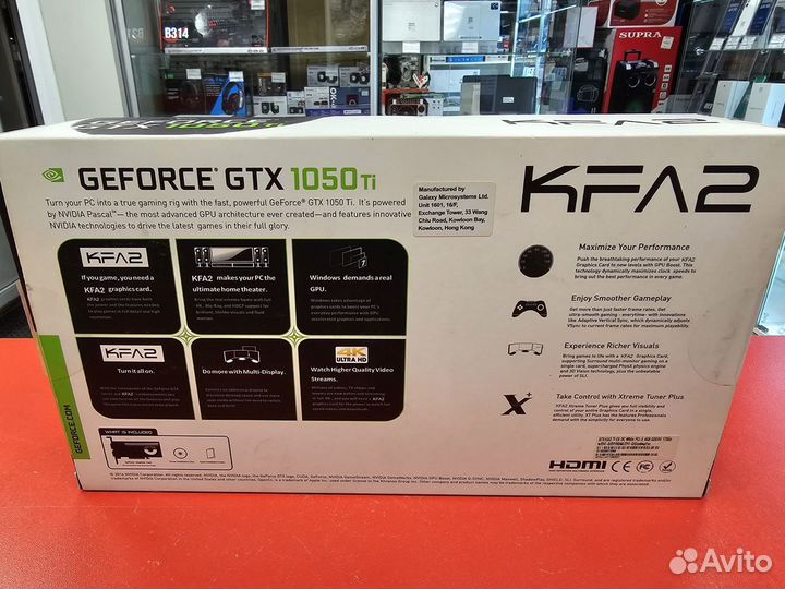 Видеокарта KFA2 GeForce GTX 1050 Ti 4GB