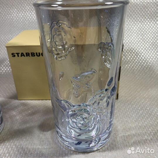 Стаканы Starbucks 2 шт хамелеон роза