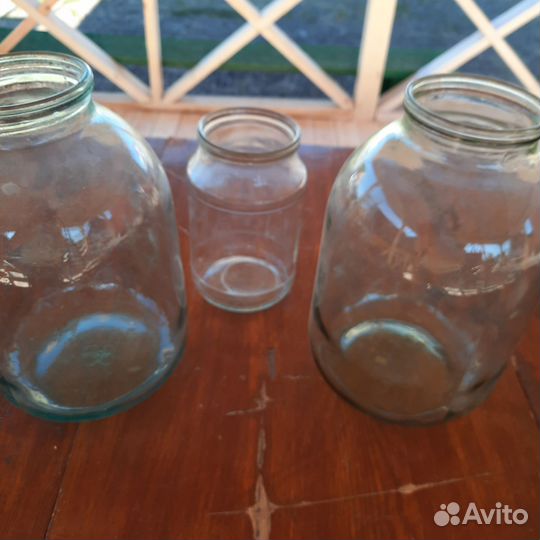 Банки стеклянные 3 литра и 1 литр