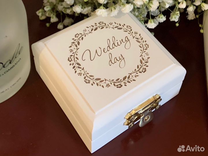 Аренда коробки (шкатулка) для обручальных колец