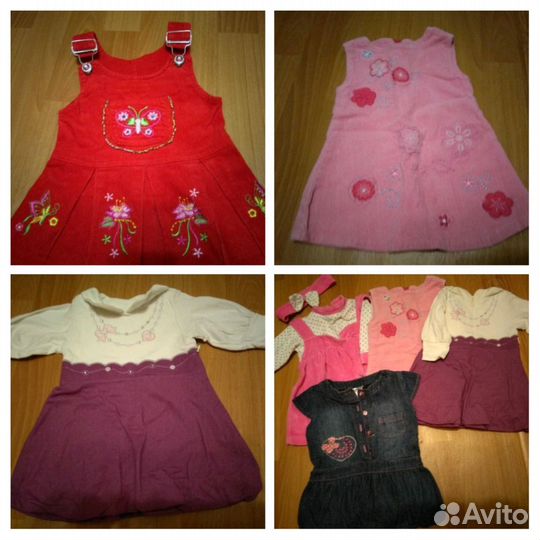 Вещи пакетом для маленькой модницы 74-86 размера