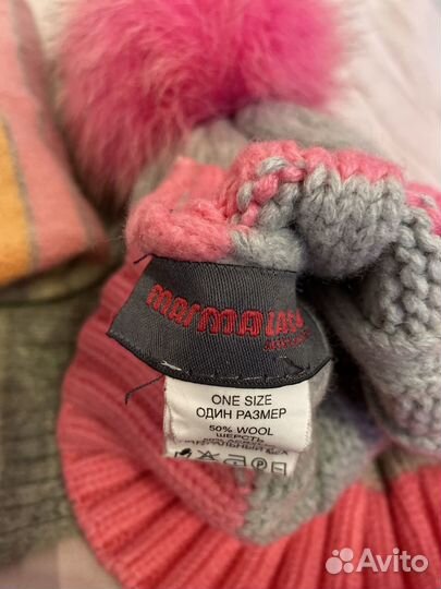 Шапка и шарф для девочки marmalato Gap