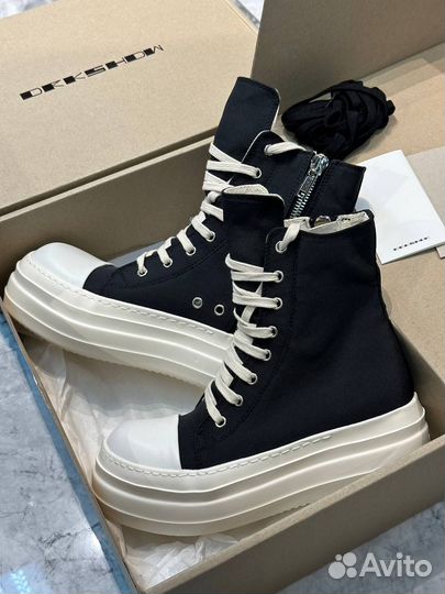 Rick owens drkshdw высокие кеды
