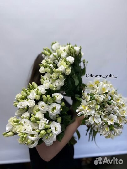 Эустома букет из эустомы альстромерия ромашки