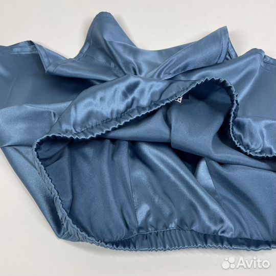 Трусы из натурального шелка, синий