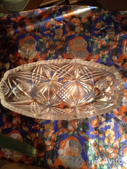 Хрустальная ваза конфетница СССР