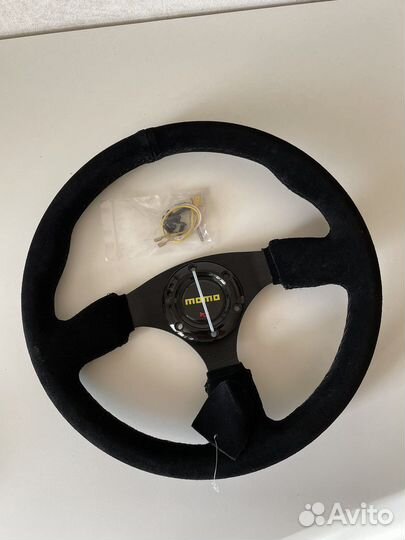 Руль OMP замша