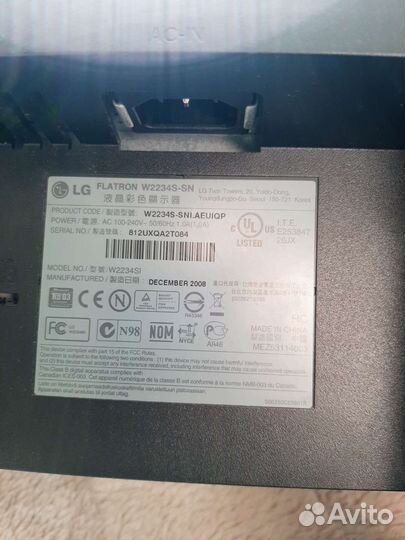 Монитор 22 дюйма, обмен