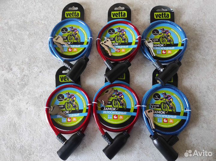 Тросовый велосипедный замок новый