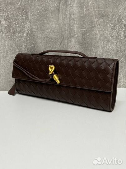 Новая сумка клатч Bottega Veneta коричневая