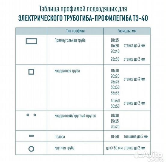 Тэ 40 Профилегиб-трубогиб электрический