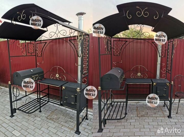 Мангал с крышей