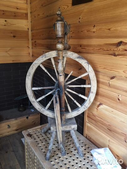 Прялка деревянная старинная
