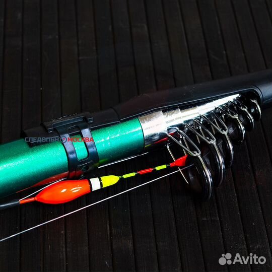 Удочка + катушка + оснастка. Готовый комплект 2,7м
