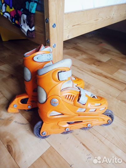 Роликовые коньки детские, раздвижные, р.30-33