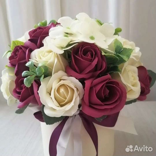Букет из мыльных роз