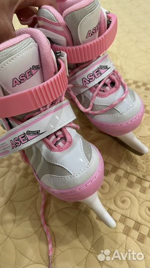 Коньки детские раздвижные 25-28