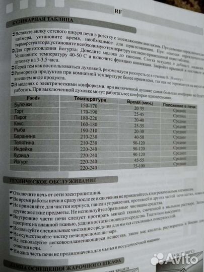 Электропечь для кухни