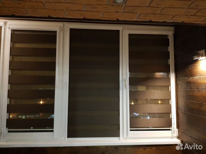 Рулонные шторы день ночь зебра B3645-H4306