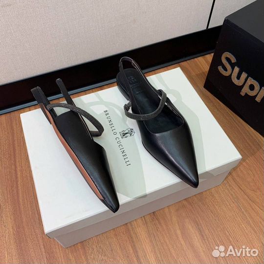 Туфли) с откр.пяткой Brunello Cucinelli премиум