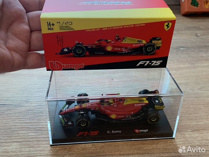 1/43 ferrari f1-75 2022г bburago