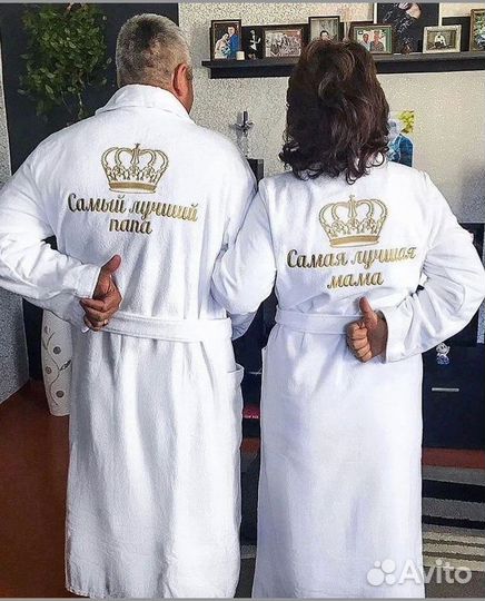 Халат с вышивкой