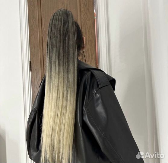 Накладные хвосты /хвосты на резинке /коса/шиньоны