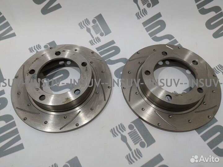 Передние тормозные диски Нива перфорация+насечки