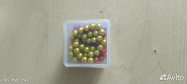 Неокуб с магнитными радужными шариками