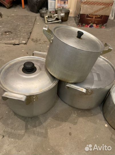 Кастрюля алюминиевая бу