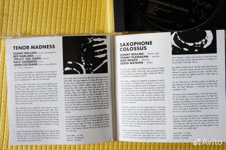 Sonny Rollins - Tenor Madness / Saxophone Colossus