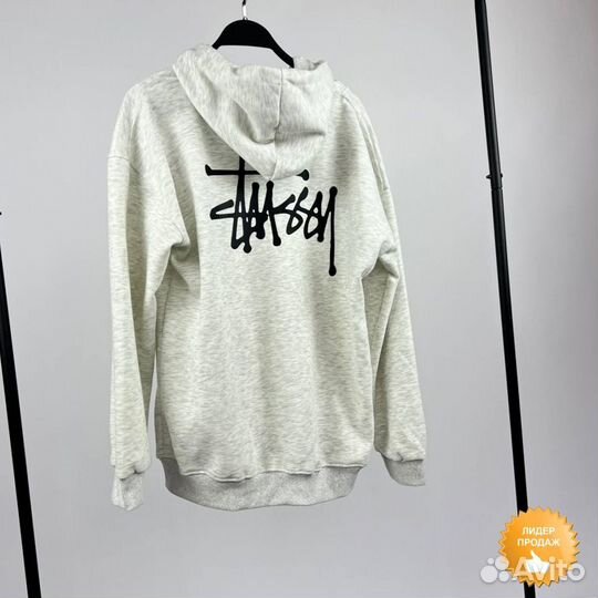 Худи Stussy серое