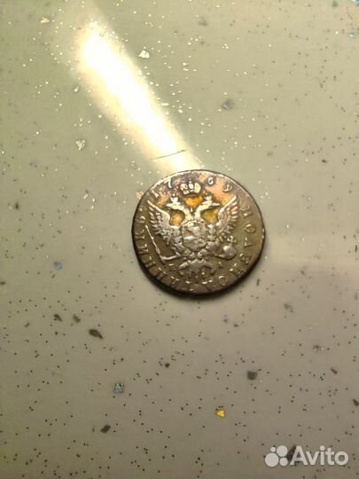 Монета полуполтин к 1769 екатерина