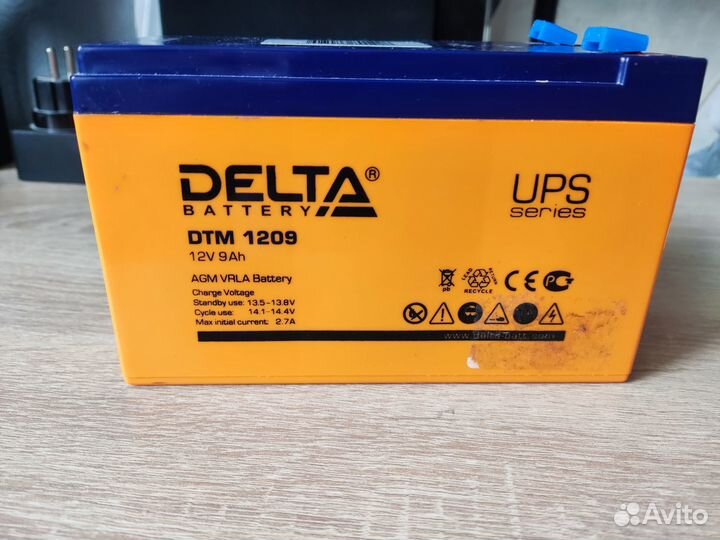 Аккумулятор для ибп delta 1209 12В 9A/ч