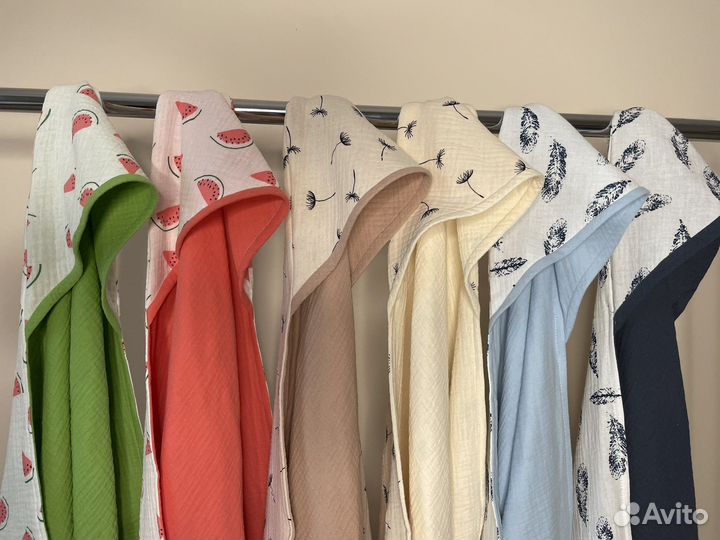 Муслиновое полотенце уголок