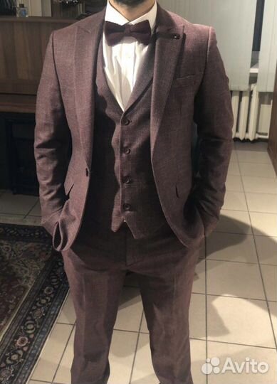 Мужской Классический свадебный костюм